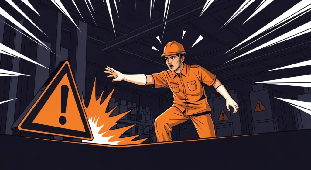 Komik digital 2D vektor safety induction - contoh karya animasi K3 perusahaan